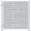 vidaXL Garden Gate with Lock Silver 85 x 97 cm Stainless Steel