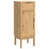 vidaXL Bathroom Furniture Set 3 pcs Wax Brown Solid Pine Wood