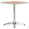 vidaXL Table Silver Aluminum and Plastic