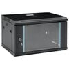 vidaXL Network cabinets with Storage Black 600 x 450 x 375 mm Steel