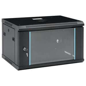 vidaXL 6U Wall Mounted Network Cabinet 19" IP20 600x450x350 mm