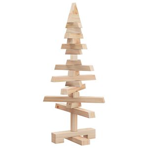 vidaXL Wooden Christmas Tree for Decoration 60 cm Solid Wood Pine