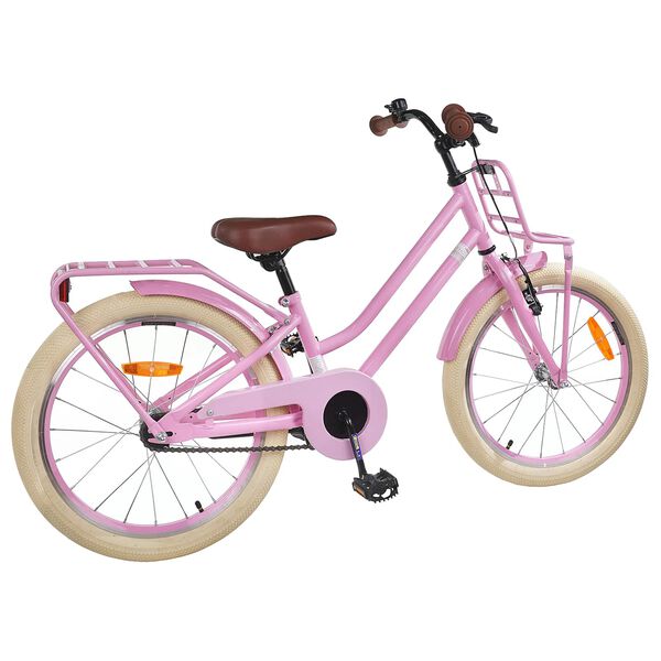 vidaXL Kids Bike 22'' for 7-12 Years Old Light Pink