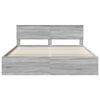 vidaXL Bed Frame Grey Sonoma 180 x 200 cm Engineered wood