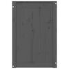 vidaXL Laundry Box Grey 44x44x66 cm Solid Wood Pine