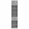 vidaXL Slim Storage Cabinet Grey Sonoma 50x42.5x225 cm Engineered Wood