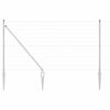 vidaXL Outdoor Euro Fence with Spikes 25 x 1 m Galvanised Steel Silver