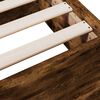 vidaXL Bed Frame with Drawers without Mattress Smoked Oak 200x200 cm
