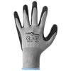 vidaXL Work Gloves 12 pcs Grey and Black 9 / L Polyester