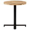 vidaXL Bistro Table Round Ø70x75 cm Rough Mango Wood