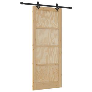 vidaXL Sliding Door ORKDAL Natural 86 x 211 cm Solid Pine Wood