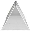 vidaXL Rabbit Cage Grey 302.5x80.5x71 cm Galvanised Steel