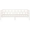 vidaXL Day Bed without Mattress White Solid Wood Pine 90x190 cm Single