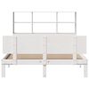 vidaXL Bookcase Bed without Mattress White 160x200cm Solid Wood Pine
