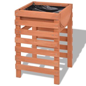 vidaXL Planter | Beige | Solid Chinese Fir Wood | Medium | Planters | Planter