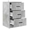 vidaXL Bedside Cabinet Concrete grey 38 x 38 x 66 cm Engineered wood