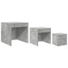 vidaXL Nesting Tables 3 pcs Concrete Grey Engineered Wood
