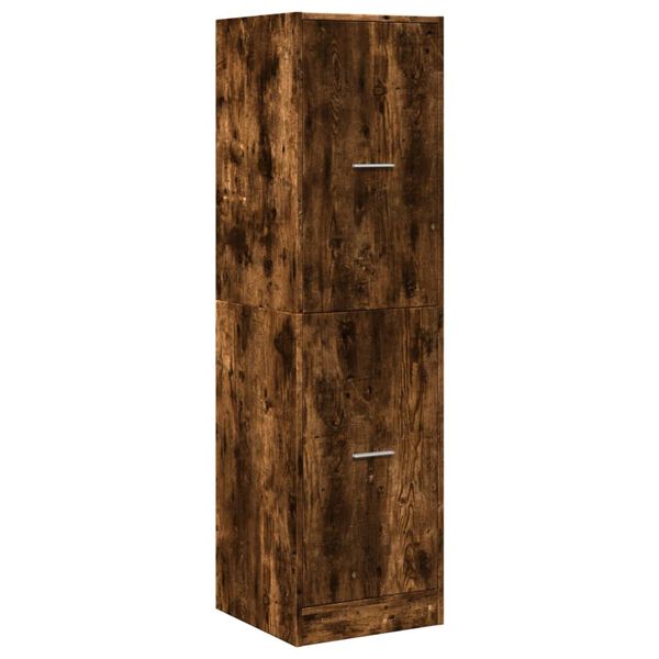vidaXL Apothecary Cabinet&nbsp;Smoked Oak 40x41x144.5 cm Engineered Wood