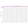 vidaXL Rug Rectangular Nature 60x100 cm Bamboo