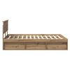 vidaXL Bed Frame Artisian Oak 150 x 200 cm Engineered wood