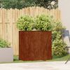 vidaXL Planter Rusty 80x40x80 cm Weathering Steel