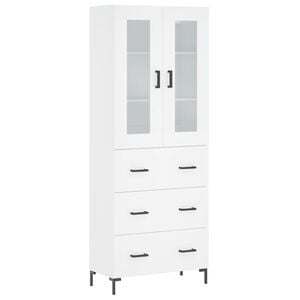vidaXL Highboard White 69.5x34x180 cm Engineered Wood