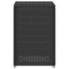 vidaXL Propane Tank Cover Table Black 40x40x60 cm Poly Rattan