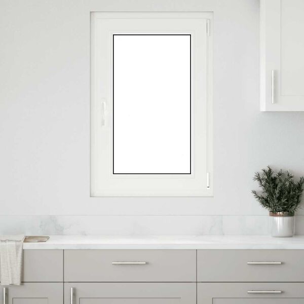 vidaXL Basement Window RISOR 60x80 cm Tilt&Turn DIN Right White