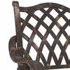 vidaXL Garden Chair 2 pcs Bronze 55 x 56.5 x 91cm Aluminium