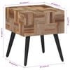 vidaXL Side Table 40x40x45 cm Solid Reclaimed Teak