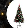 vidaXL Christmas Tree with 150 LEDs with Stand Black 120 cm PVC