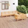 vidaXL 8 Piece Garden Lounge Set Solid Wood Pine