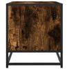 vidaXL TV Cabinet Smoked Oak 120.5x40x46 cm Engineered Wood and Metal