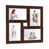 vidaXL Collage Photo Frame for 4x(13x18 cm) Picture Dark Brown MDF