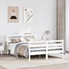vidaXL Bed Frame without Mattress White 140x190 cm Solid Wood Pine