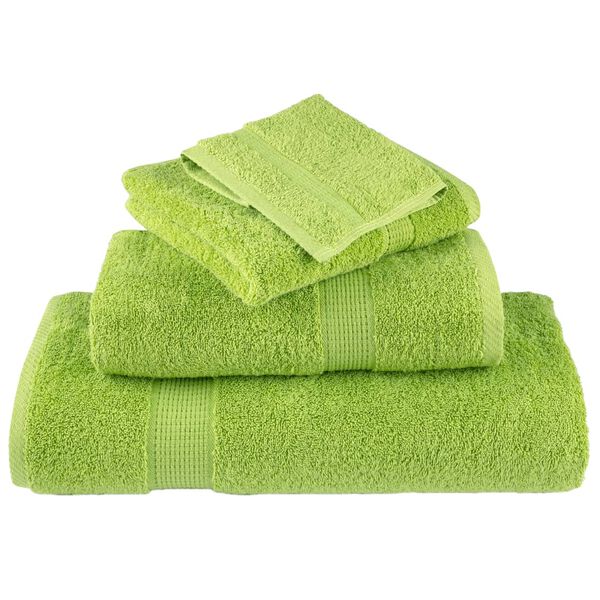 vidaXL Premium Sauna Towels SOLUND 4 pcs Apple Green 80x200 cm 600 gsm