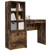vidaXL Desk with Drawer 2 pcs Smoked Oak