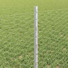 vidaXL Fence with Post Silver 0.6 x 10 m Steel