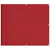 vidaXL Balcony Screen Red 90x700 cm 100% Polyester Oxford