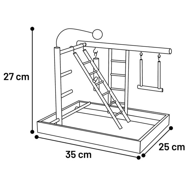 FLAMINGO Bird Playground L 35x25x27 cm
