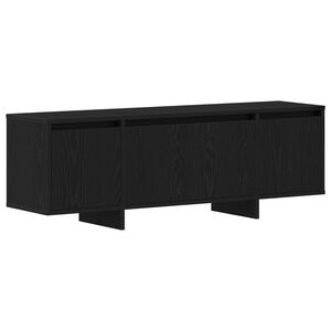 vidaXL TV Cabinet Black Oak 120 x 30 x 40.5 cm Engineered Wood