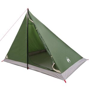 vidaXL Backpacking Tent 4-Person Green 185T Polyester with PU Coating