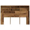 vidaXL Headboard Cabinet Old Wood 160x19x103.5 cm Engineered Wood
