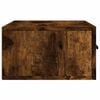 vidaXL Wall-mounted Bedside Cabinet Smoked Oak 35x35x20 cm