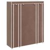 vidaXL Fabric Wardrobe with Compartments and Rods 45x150x176 cm Brown
