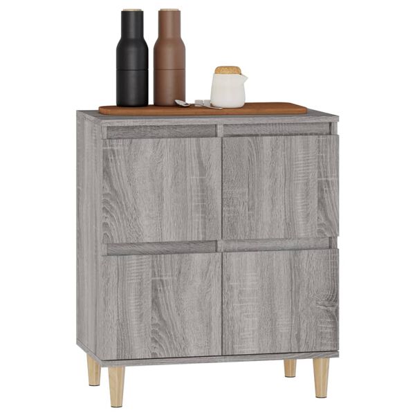 vidaXL Sideboard Grey Sonoma 60x35x70 cm Engineered Wood