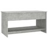 vidaXL Coffee Table Concrete Grey 102x50x52,5 cm Engineered Wood