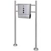 vidaXL Mailbox | Stainless Steel | Medium | Modern | Mailbox | Rectangular
