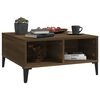 vidaXL Coffee Table Brown Oak 60x60x30 cm Engineered Wood