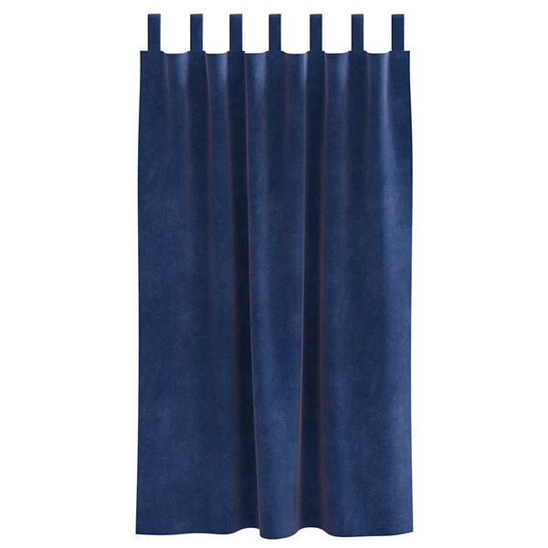 vidaXL Blackout Curtains 2 pcs Dark Blue 140 x 175 cm Velvet